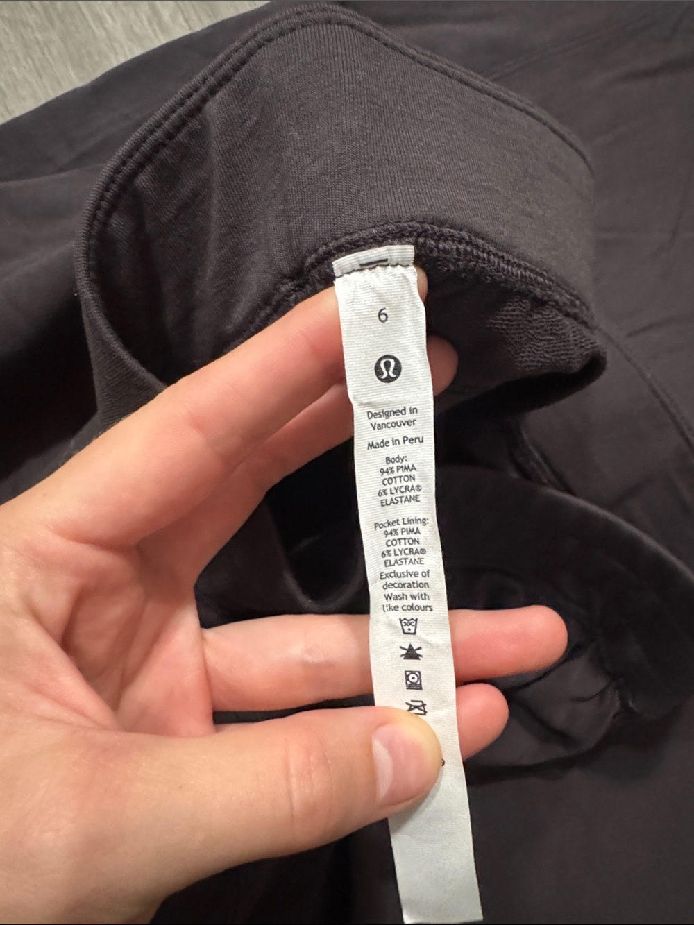 Lululemon LA Wide Leg Super-High-Rise Pant Black Granite - Picture 5 of 7